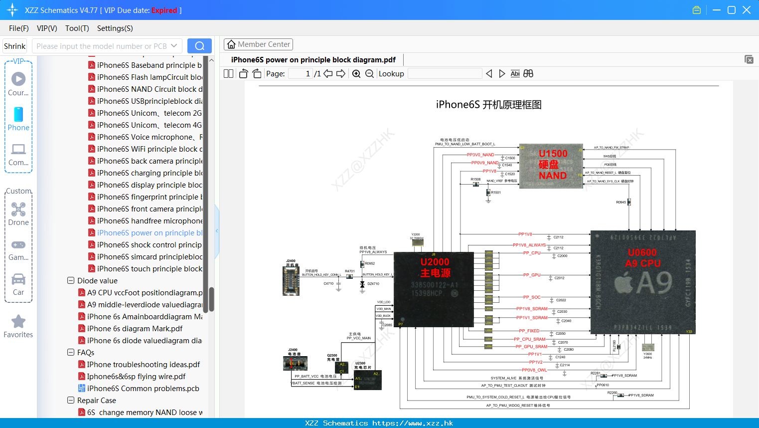 IPhone6S Power On Principle Block Diagram